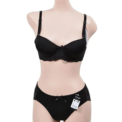 베이직 편안한 와이어 A컵 브라팬티세트 언더웨어