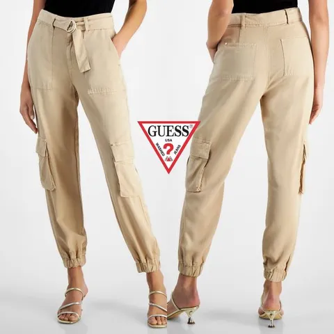 게스 GUESS 19844788 여자 Katrin 벨티트 카고 팬츠 바지