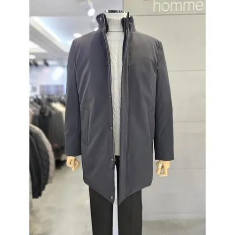 바쏘옴므 세이브존03 바쏘옴므 24F/W 네이 밍크 에리FUR 트리밍 구스 페딩 점퍼 WSAGY4UB66ANYA