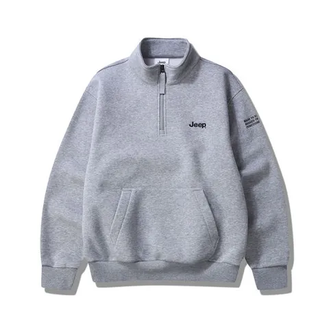 [ 롯데백화점 ][지프]남여공용 사이바 트임포켓 자수 반집업 맨투맨 (JP4TSU848)