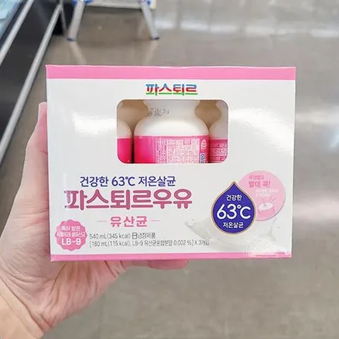 파스퇴르 LB 9 유산균 우유 180ml x 3개 c89833