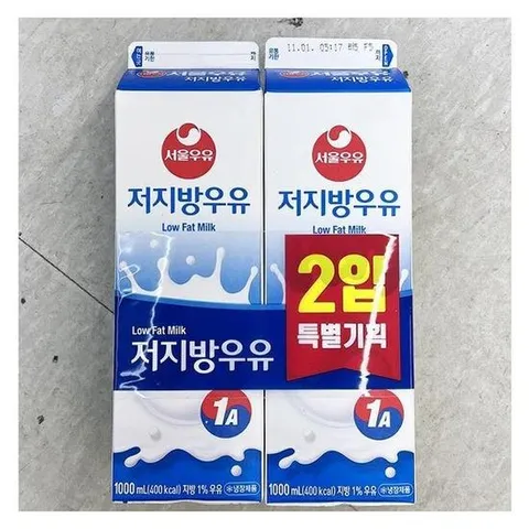 서울우유 저지방우유 1L x 2 x 2개 c31527
