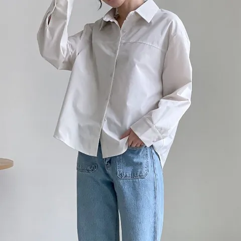 루즈핏셔츠 루즈핏 반전 여성 트위스트 꼬임블라우스