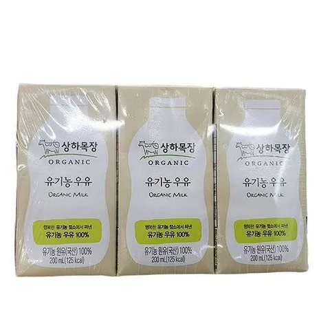 매일 상하목장 유기농 멸균 우유 200ml x 6입 x 1개 c87121