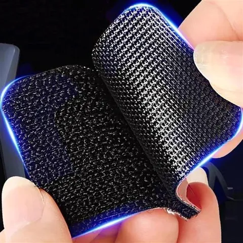 부착식 카매트 찍찍이 스티커 10P 양면 사각 패치