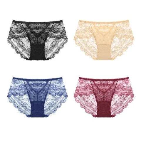 풀 레이스 망사 노라인 팬티