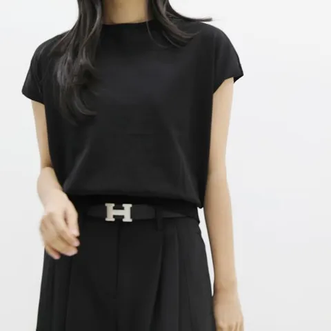 [제이블랑]그로브 캡소매 니트 JBE2KN020