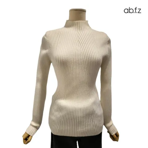 [ 롯데백화점 ][에이비에프지]골지 반폴라 긴팔 니트 APZ1HW31A