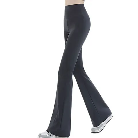 인기 여성 운동 요가 레깅스 하이웨스트 나팔 바지