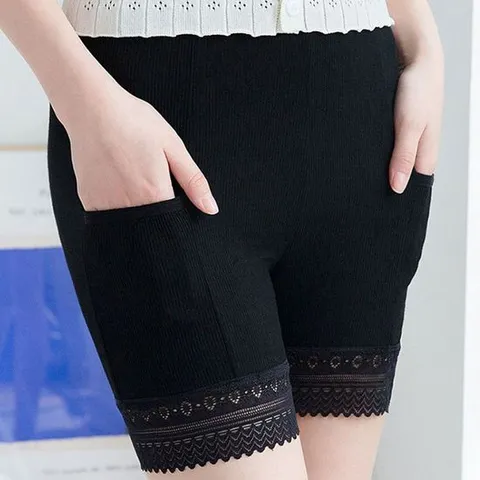 속치마 주머니있는 골지속바지 학생속바지 교복 레이