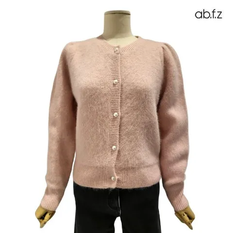 [ 롯데백화점 ][에이비에프지]러블리 앙고라 긴팔 니트 가디건 APZ1HY401A