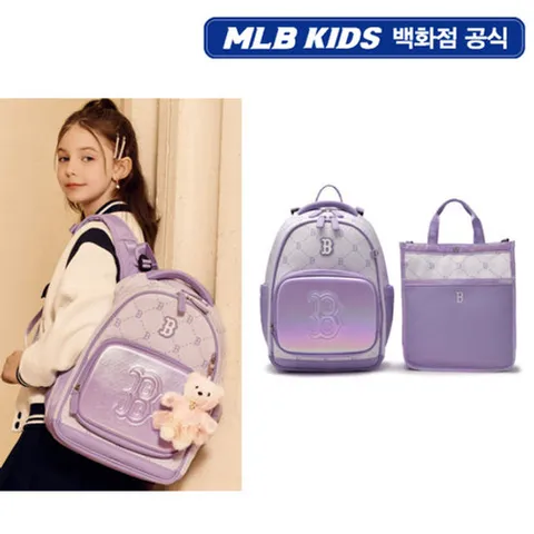 [ 현대백화점 ][MLB키즈PG] 신학기 뉴럭스 모노그램 책가방 세트 (7ABKMD25N-43LDL)