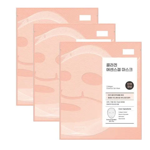 셀더마데일리 콜라겐 에센스겔 마스크 29gx3개입 겔마스크 마스크시트 콜라겐팩 피부탄력 피부개선 영양 보습 수분 피부장벽 리프팅 콜라겐 주름개선 주름케어 눈가주름