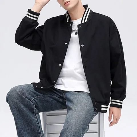 스타디움 라이트 바시티 자켓 무지 야구잠바 바시티자켓