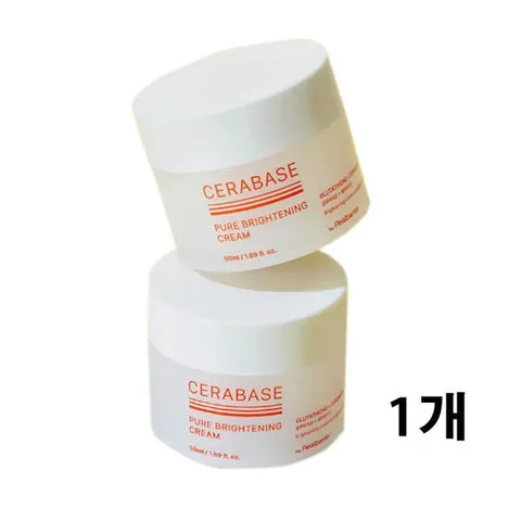 바이 리얼베리어 세라베이스 퓨어 브라이트닝 크림 50ml 미백 화이트닝 미백크림 피부보습 수분 영양 모든피부용 건성피부 지성피부 주름개선 주름케어 눈가주름 리프팅