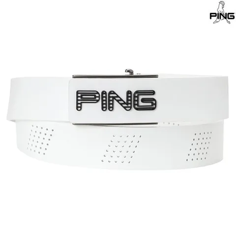 [ 롯데백화점 ][핑골프][양말증정]남성 타공 포인트 자동 벨트 111E7BT001_WH