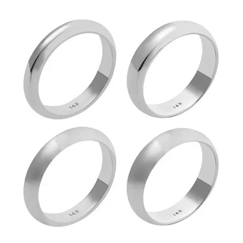 [모아르] 18K 반지 엥게이지 반엥게이지 화이트골드 F타입