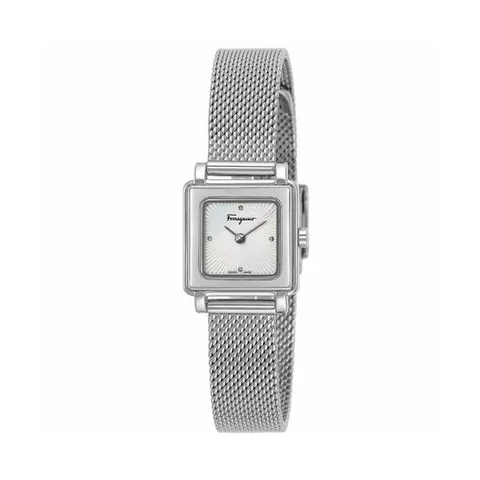 페라가모 SFBY00119 여성 메탈 쿼츠 스퀘어
