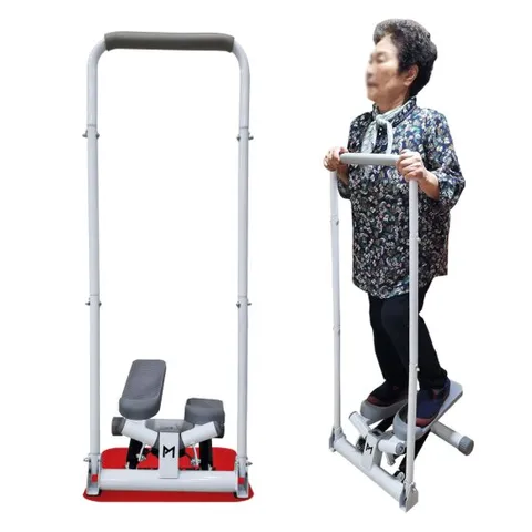 [연말 결 산 세일]손잡이 스텝퍼 화이트(매트 증정) 무소음 계단운동 스탭퍼 계단오르기운동기구