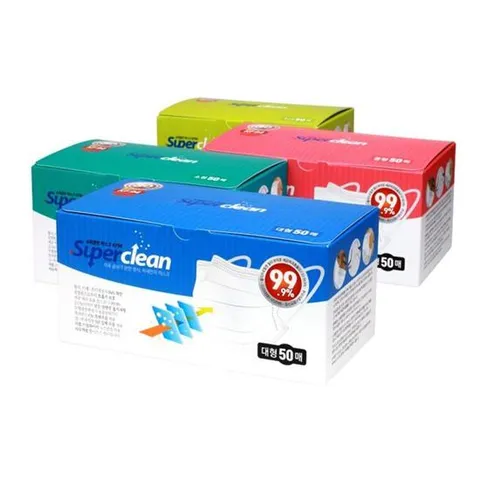 일화용마스크50 3Q 슈퍼클린 KF94 먼지 방역 마스크 50매