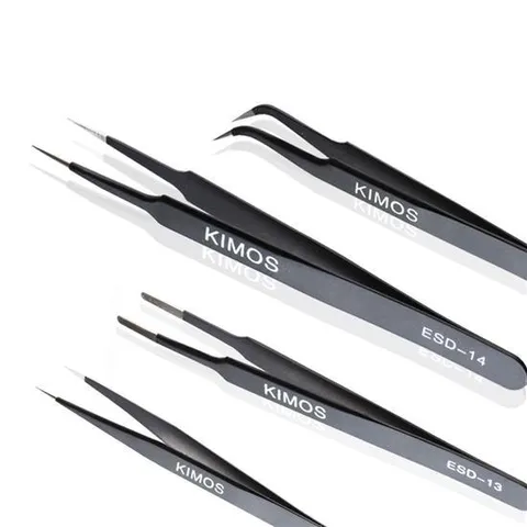 (KIMOS)ESD 고급 핀셋 정전기방지 정밀핀셋 전자부품 네일아트