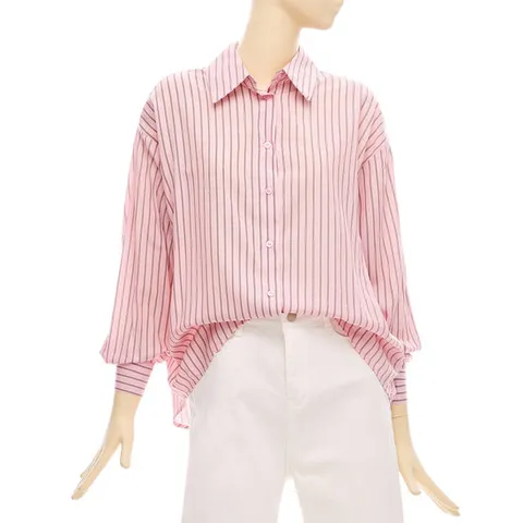 [ 롯데백화점 ]FOCUS  모던줄지셔츠카라블라우스 PBBF5S1BL5191