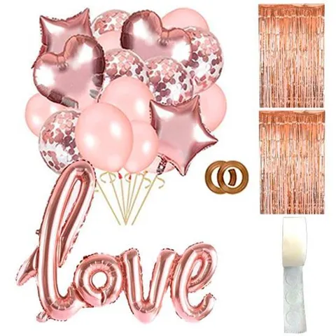 LOVE1개  골드커튼2개