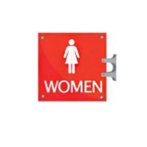 다보돌출표지판 여자화장실 양면용 180x180x10 22003