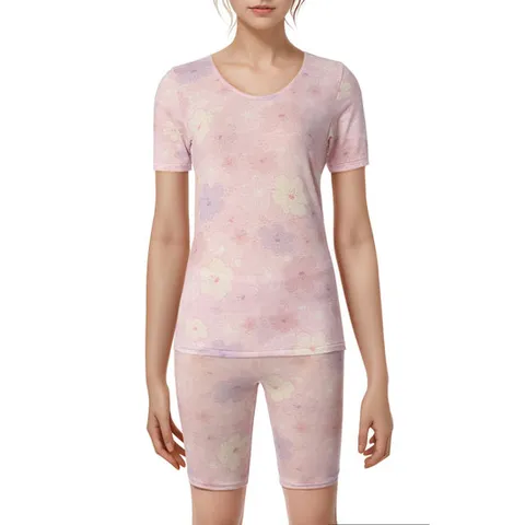 [ 롯데백화점 ][비비안(언더웨어)]화사한 모달프린트 여성 삼부하의내의 LG7475P