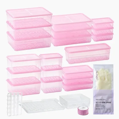 땡스소윤 냉동밀폐용기 새출발세트 총 24개