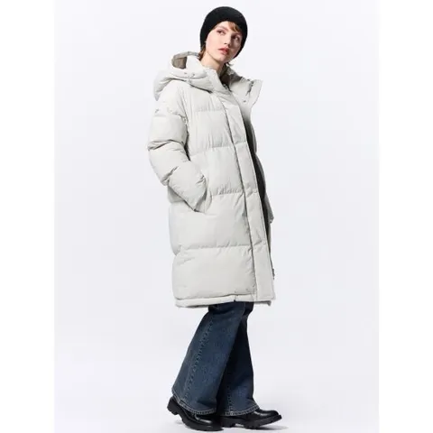 유니클로 GU 온열 패딩 롱 코트+EC