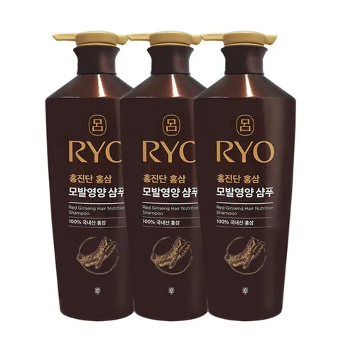 [려]려 홍진단 홍삼 모발영양 샴푸 820ml x3