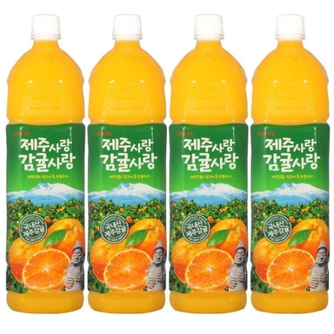 롯데 델몬트 제주사랑 감귤사랑 1.5L 6입