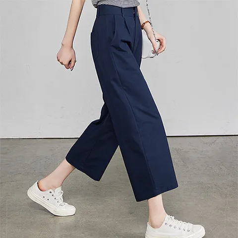 [클리어런스 세일] 썸머캐주얼 9부 와이드 팬츠 24807ADD