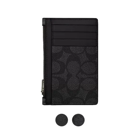 [코치] 남성 시그니처 캔버스 지퍼 카드 지갑 CV764 C4280