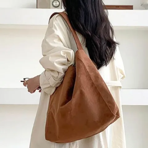 가죽숄더백 여성 스웨이드 숄더백 1P 호보백 데일리 출근 가방
