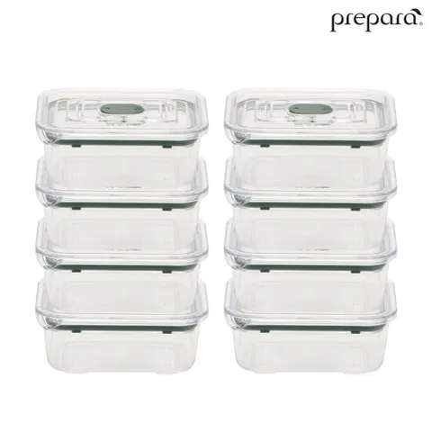 프리파라 브루클린 트라이탄 밀폐용기 밥팩 2호(460ml) x 8개