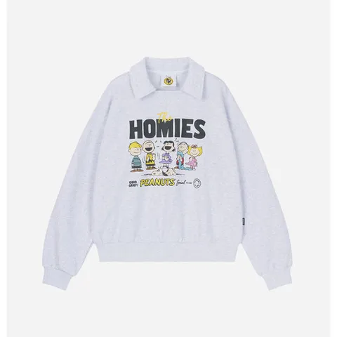 [ 롯데백화점 ][클라이드]여성 2컬러 스누피 친구들 카라 맨투맨 티셔츠 (FPATS676F)