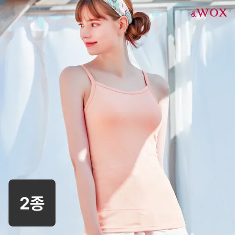 앤왁스 노캡 배쏙티 쿨PK 끈형 2종 여성 보정속옷