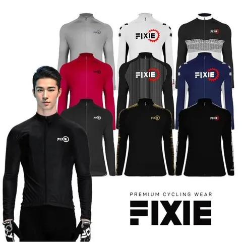 [픽시] 투톤 자전거의류 긴팔져지 상의 라이딩복 자전거복