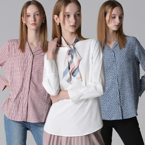 르오트 스프링 세러모니 블라우스 3종SET+스카프1종