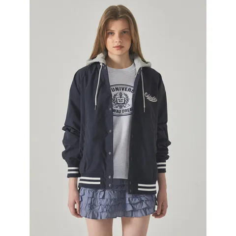 [ 롯데백화점 ][후아유]남녀공용 Hood Varsity Jumper WHJKF2314U