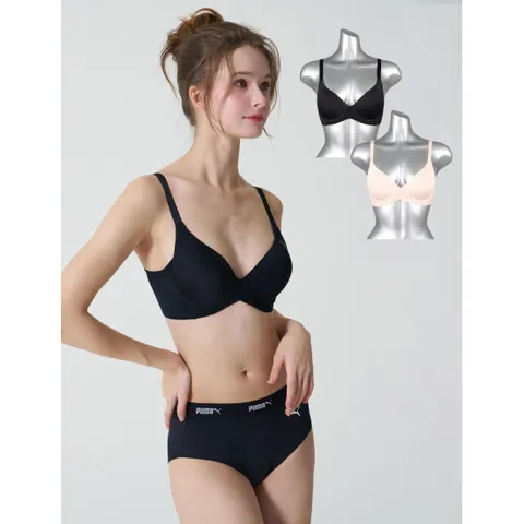 푸마 바디웨어 여성 푸쉬업 풀커버 브라 B팩 2종세트