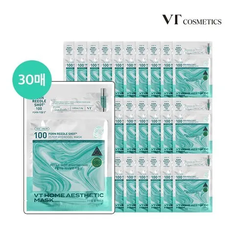 브이티 PDRN 리들샷 하이드로겔 마스크팩 6박스 (30매)
