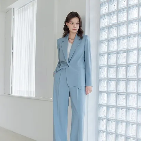 [아니베에프][아니베에프]셋업 끈 벨트 와이드 팬츠 A44WSL330