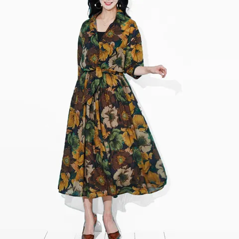 [마담코코]시폰블라우스+롱스커트2종세트