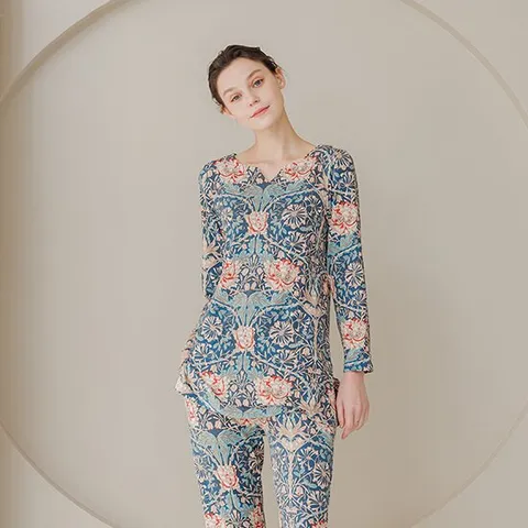 [라페어] 터쿼이즈 수딩웜 애니웨어 상하의세트 LWJKAST0112-TQ