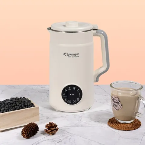 케이페이지 1.2리터 두유제조기 KEP-DU1200W 스프/죽/밀크티/주스 등 제조가능 SUS304 3중12엽칼날