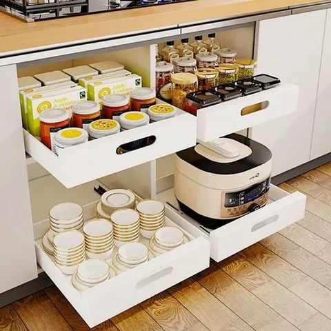 슬라이딩수납장 주방 싱크대 세탁실 펜트리 옷장 슬라이딩 수납장 M