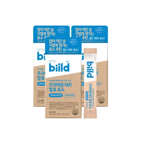 biild 빌드 프리미엄 슈퍼 곡물 푸드 테프 발효 효소 30회분 3박스